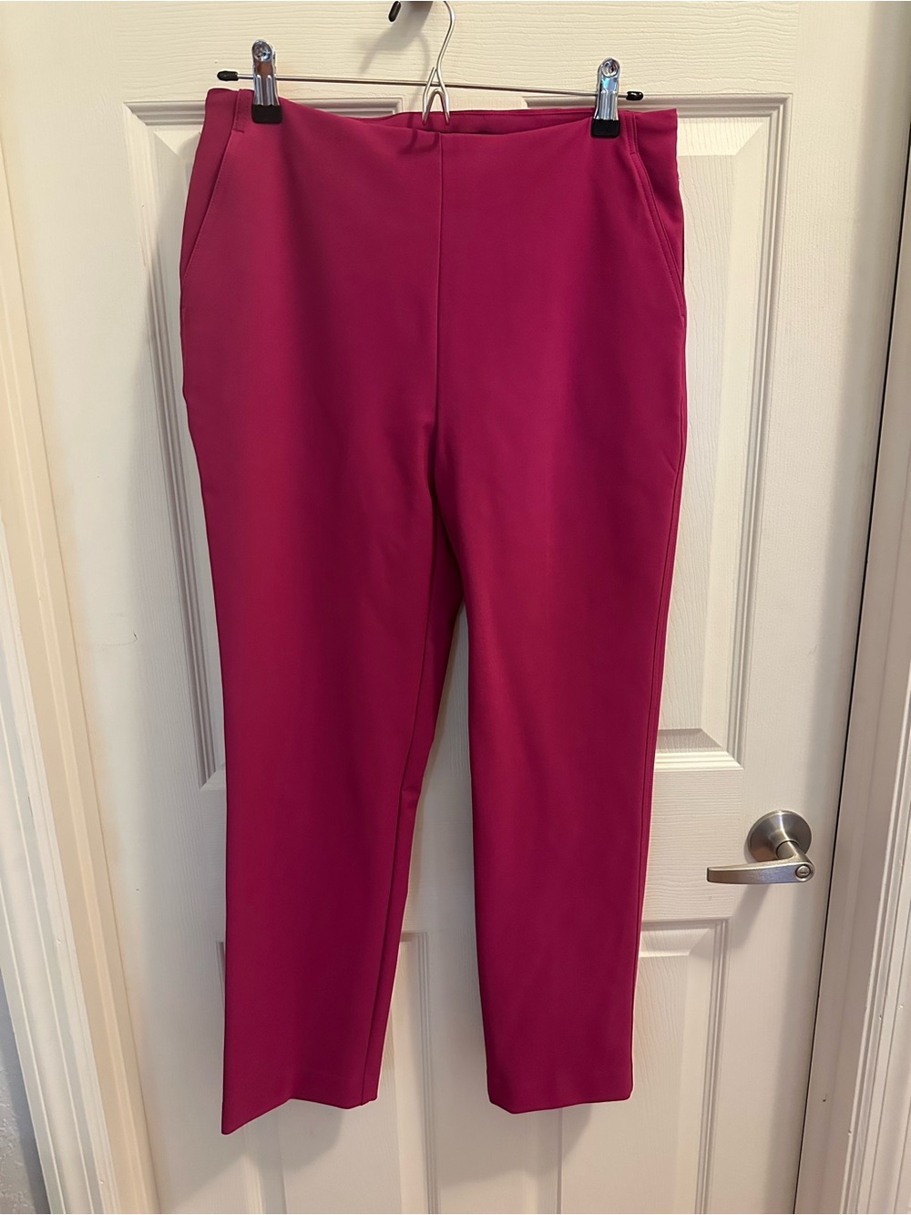 Rachel Zoe Fuchsia Straight Leg Ponte Pants